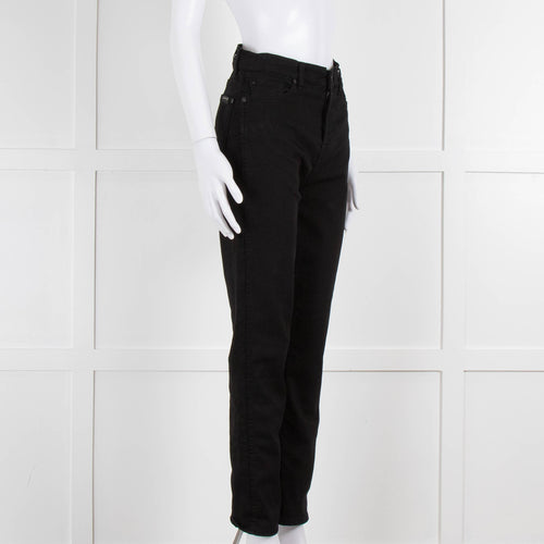 Seven For All Mankind Black Stretch Cotton Skinny Jeans