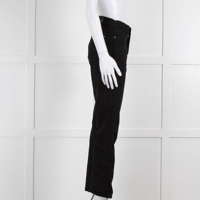 Seven For All Mankind Black Stretch Cotton Skinny Jeans