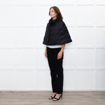 Weekend Max Mara Black Quilted Short Cape