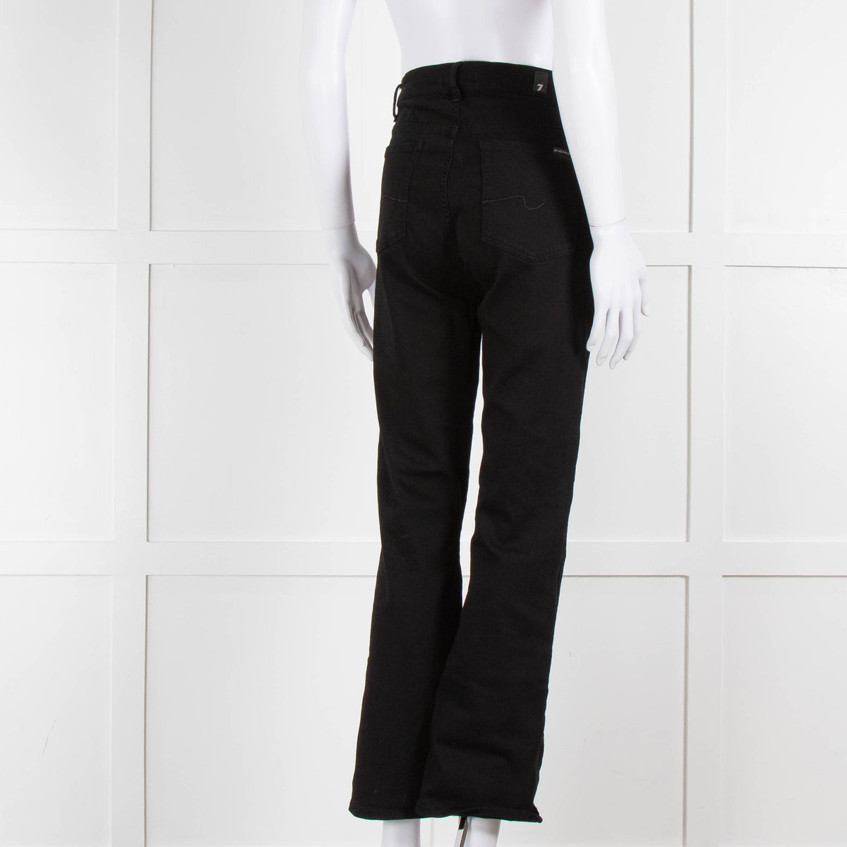 Seven For All Mankind Black Stretch Cotton Skinny Jeans