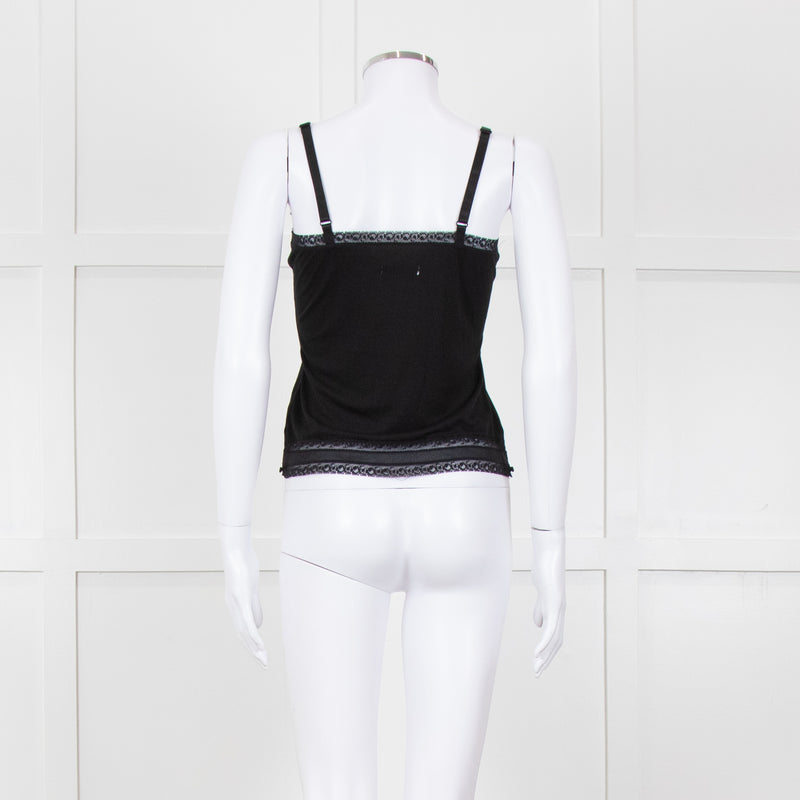 By Malene Birger Black Lace Trim Camisole