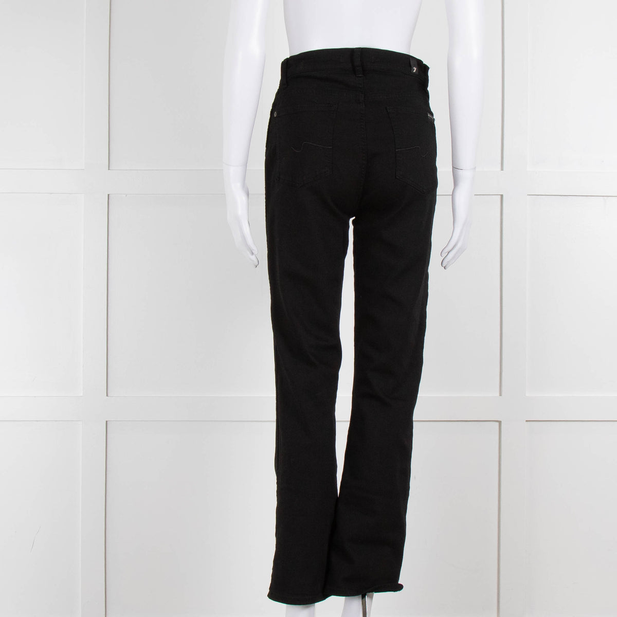 Seven For All Mankind Black Stretch Cotton Skinny Jeans