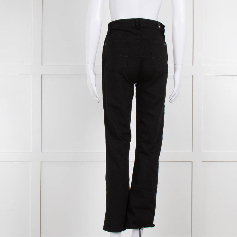 Seven For All Mankind Black Stretch Cotton Skinny Jeans
