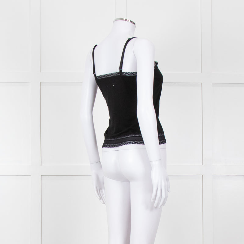 By Malene Birger Black Lace Trim Camisole