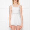 Charo Ruiz White Broderie Anglaise Playsuit