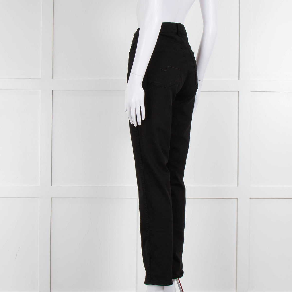 Seven For All Mankind Black Stretch Cotton Skinny Jeans