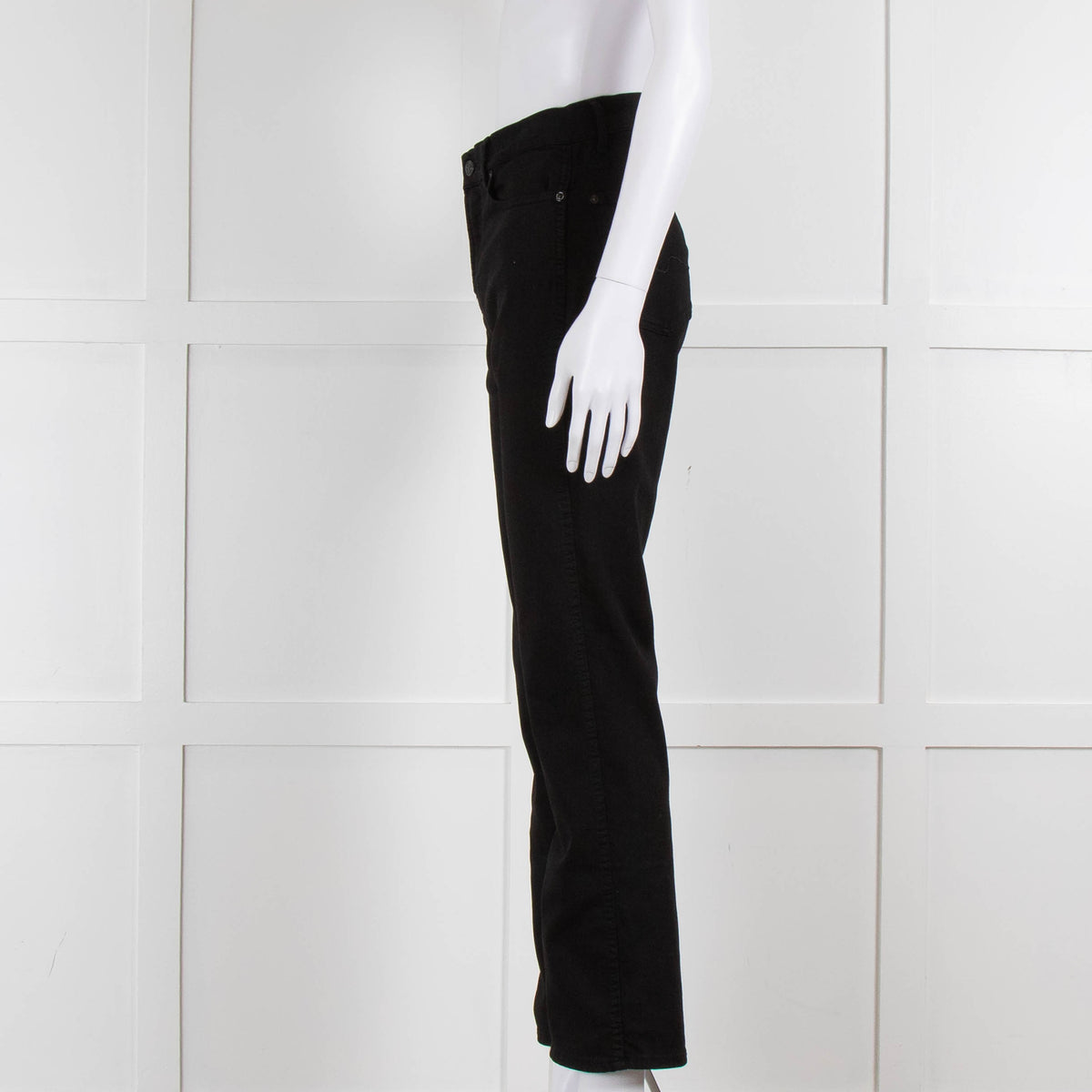 Seven For All Mankind Black Stretch Cotton Skinny Jeans