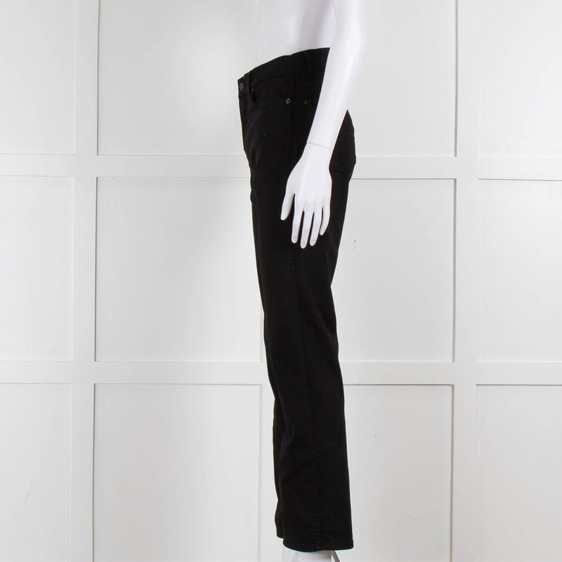 Seven For All Mankind Black Stretch Cotton Skinny Jeans