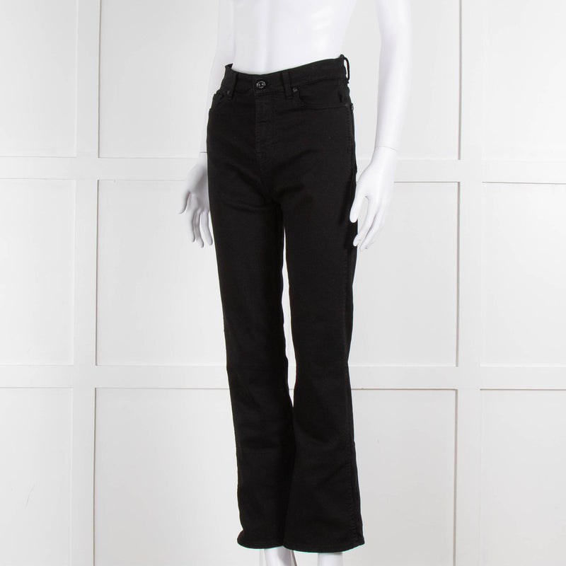 Seven For All Mankind Black Stretch Cotton Skinny Jeans