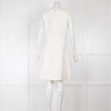 Oscar De La Renta Cream Tweed Shift Dress with Metallic Thread