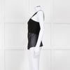 Sandro Black Sheer Panel Sleeveless Top