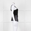 Sandro Black Sheer Panel Sleeveless Top