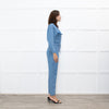 Donna Ida Pale Denim Sheila Relaxed Drawstring Jumpsuit