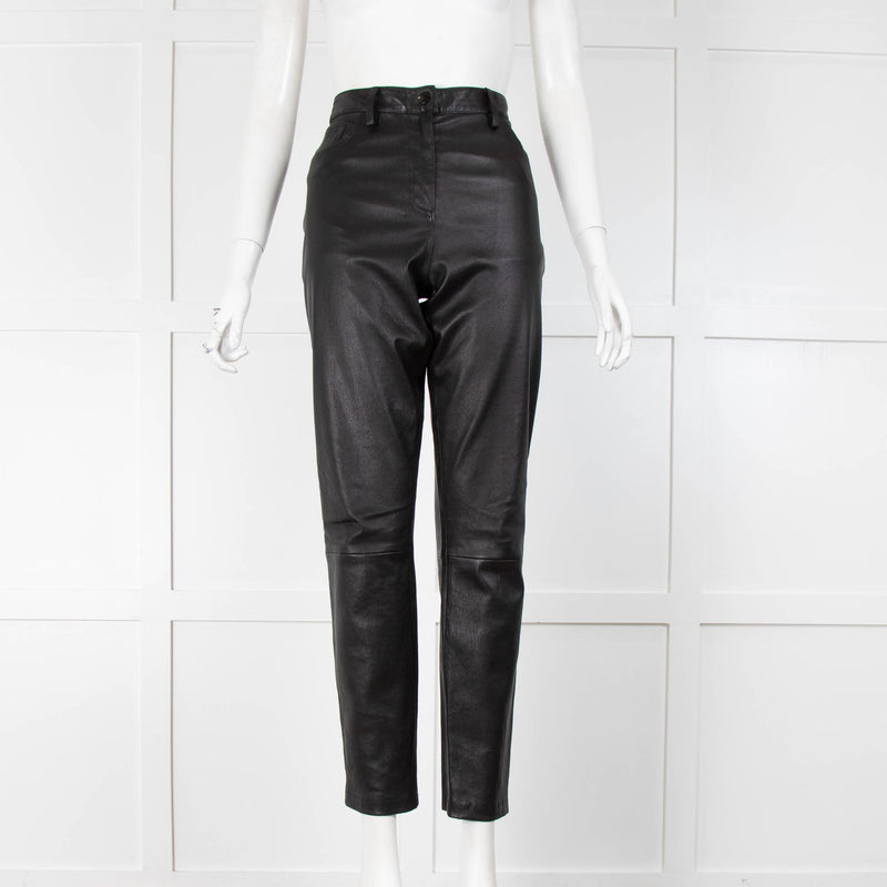 The Row Leather Trousers