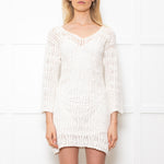 Elizabeth Hurley Julie White Crochet Beach Dress
