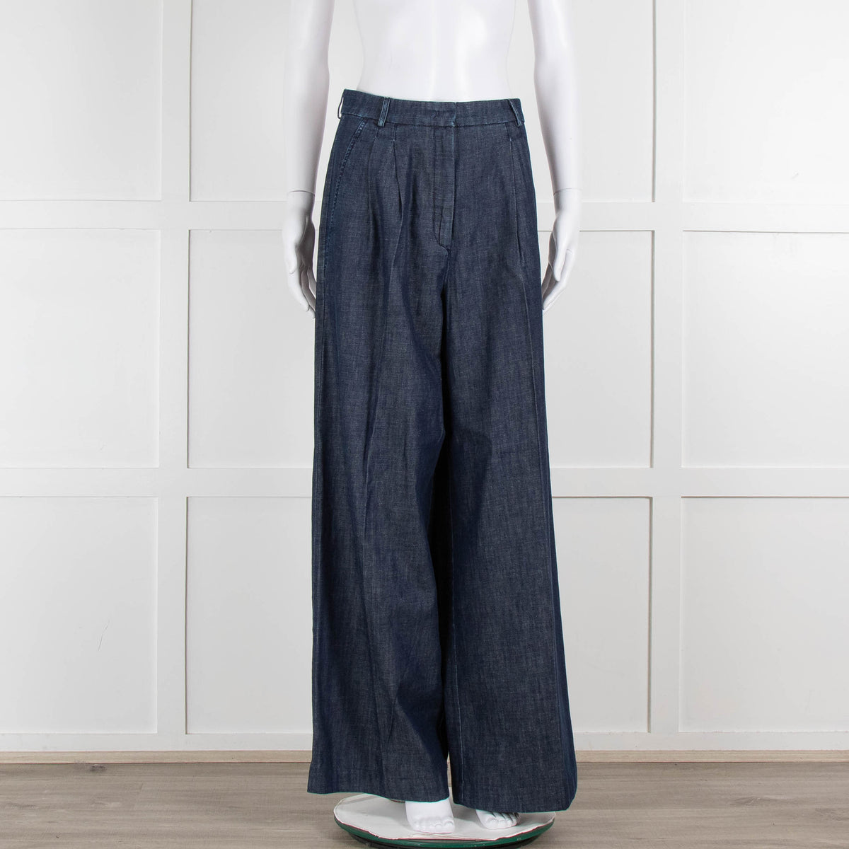 Weekend Max Mara Blue Denim Wide Leg Jeans