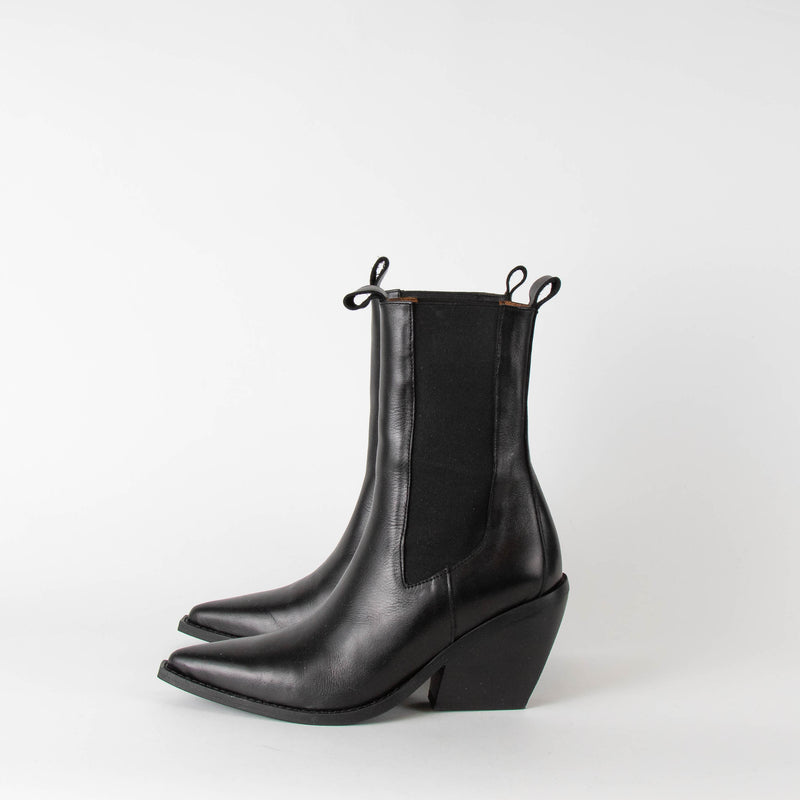 Day Birger Mikkelsen Black Slim Ankle Cowboy Boot