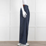 Weekend Max Mara Blue Denim Wide Leg Jeans