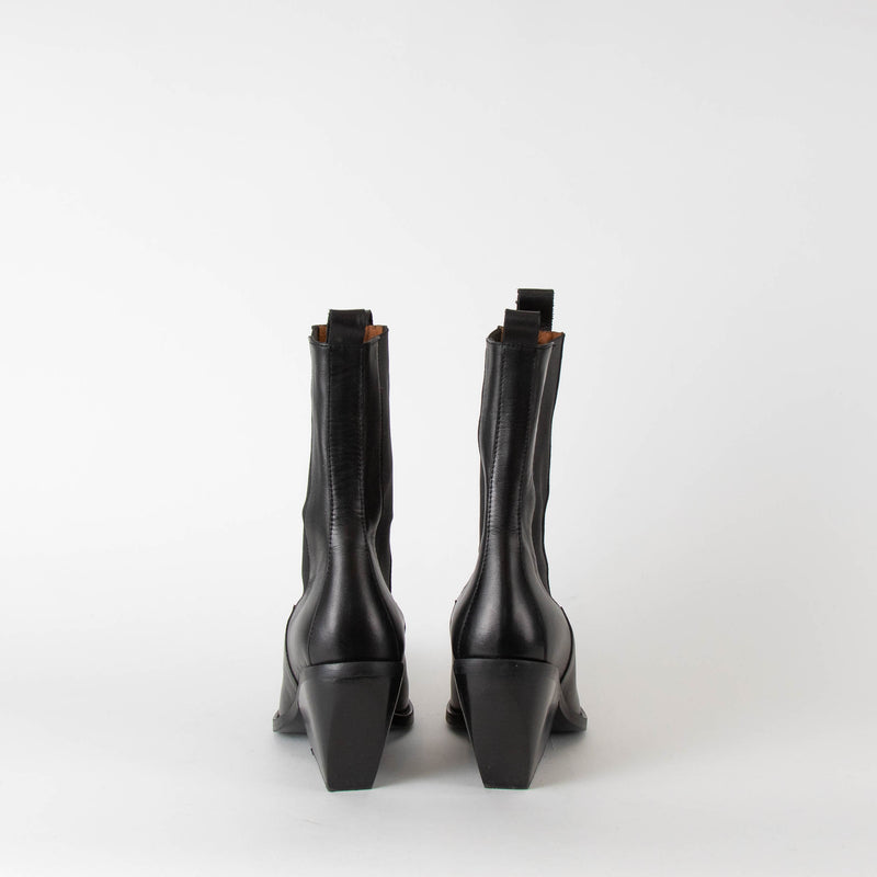 Day Birger Mikkelsen Black Slim Ankle Cowboy Boot