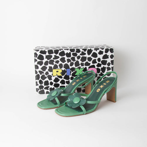 Rixo Green Seville Sandals