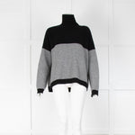Jumper 1234 Black and Grey Cashmere Jumper