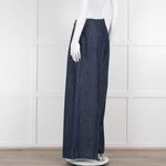 Weekend Max Mara Blue Denim Wide Leg Jeans