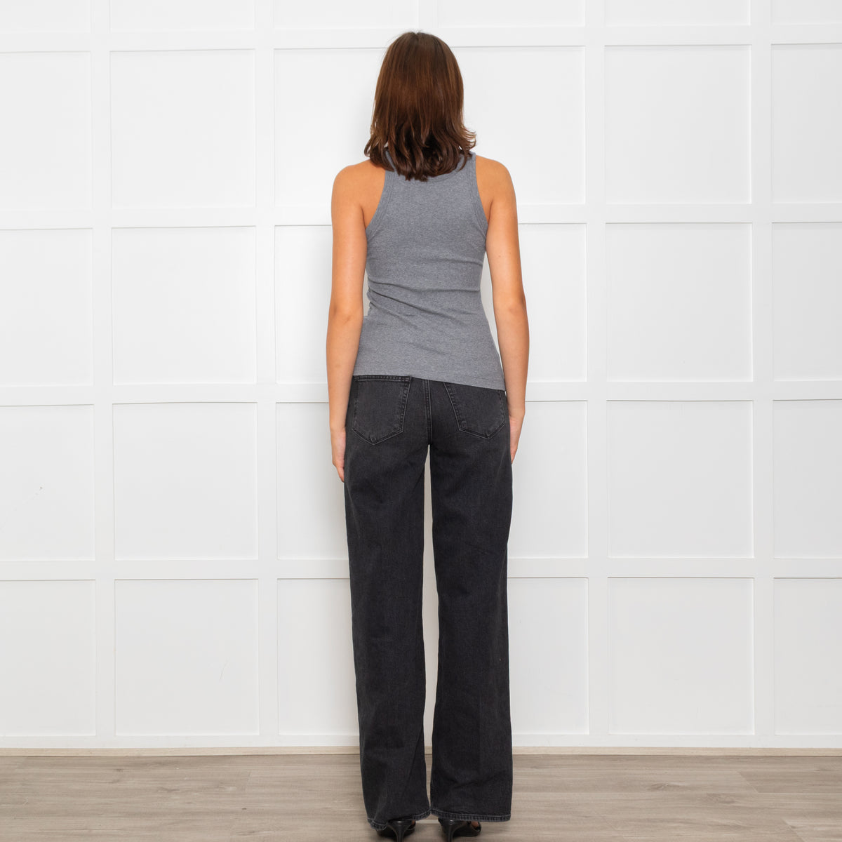 Toteme Grey Cotton Tank Top