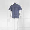Kenzo Blue Cactus Print Short Sleeve Shirt