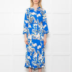 Lollys Laundry Multicolour Button Front Dress With Birds and Floral Print