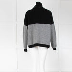 Jumper 1234 Black and Grey Cashmere Jumper