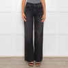 Paige Black Sasha High Waisted Straight Leg Jeans