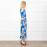 Lollys Laundry Multicolour Button Front Dress With Birds and Floral Print