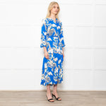 Lollys Laundry Multicolour Button Front Dress With Birds and Floral Print
