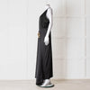JW Anderson Black Sleeveless Midi Dress with Chunky Chain Waist