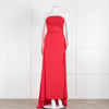 Giorgio Armani Red Ruched Bodice Stretch Gown