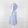 Rails Blue White Striped Cotton Tiered Dress