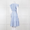 Rails Blue White Striped Cotton Tiered Dress