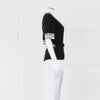 Chanel Black Cashmere Short Sleeve Logo Cardigan