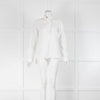 Bamford  Cream Frill Trim Long Sleeve  Cotton Top