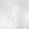 Bamford  Cream Frill Trim Long Sleeve  Cotton Top