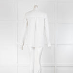 Bamford  Cream Frill Trim Long Sleeve  Cotton Top
