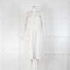 Mara Hoffman White Check Sheer Button Down Sun Dress