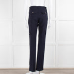 Me+Em Navy Blue Side Pockets Elasticated Waist Trousers