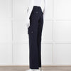 Me+Em Navy Blue Side Pockets Elasticated Waist Trousers