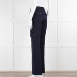 Me+Em Navy Blue Side Pockets Elasticated Waist Trousers