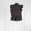 Stella Nova Black With Brown Pattern Sleeveless Top