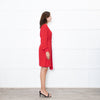 Claudie Pierlot Red Long Sleeve Shift Dress