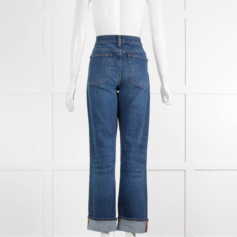 Me + Em Dark Wash Wide Leg Jeans
