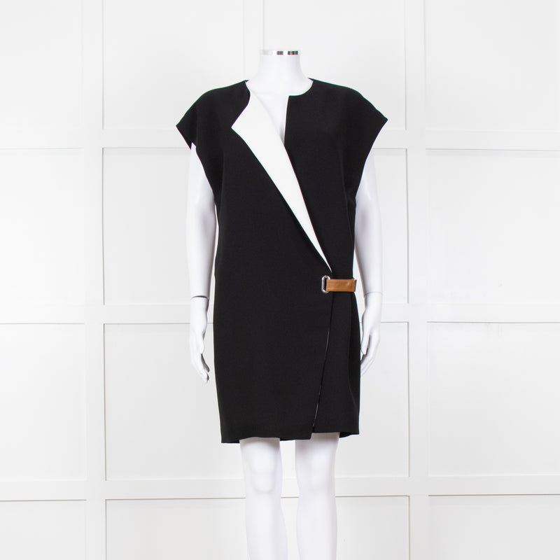 Barbara Bui Black Sleeveless Wrap Mini Dress