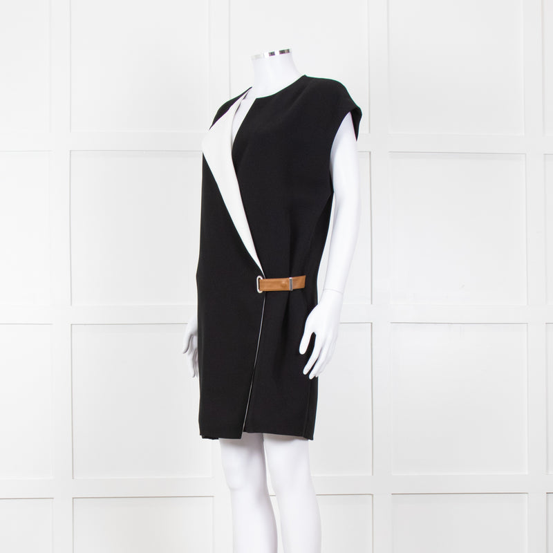 Barbara Bui Black Sleeveless Wrap Mini Dress